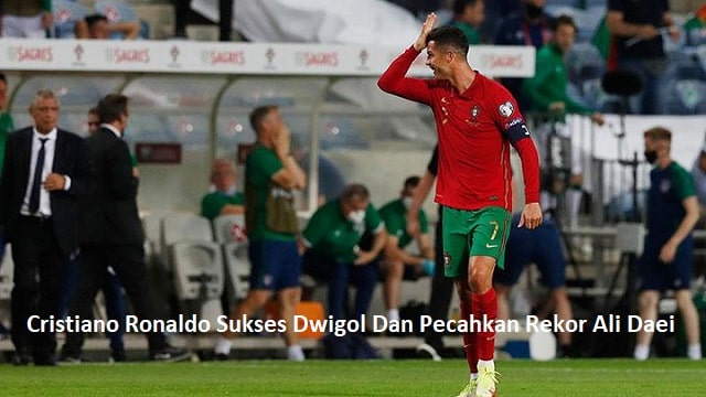 Cristiano Ronaldo Sukses Dwigol Dan Pecahkan Rekor Ali Daei